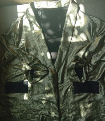 Veste - Velours Froise Metallise Dore